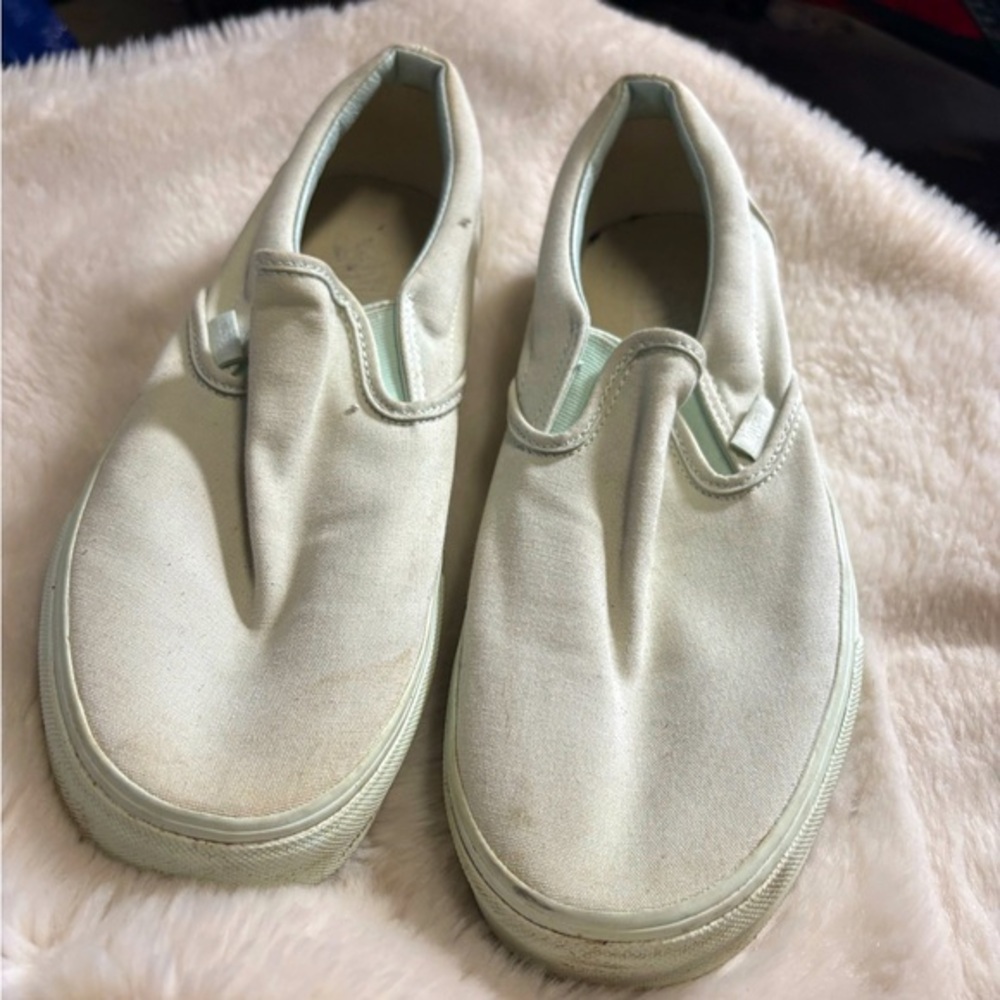 Men’s Slip On Vans in Mint Green 🌵10M